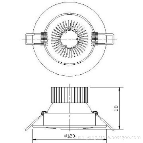 SMD 5630 5W  LED downlight